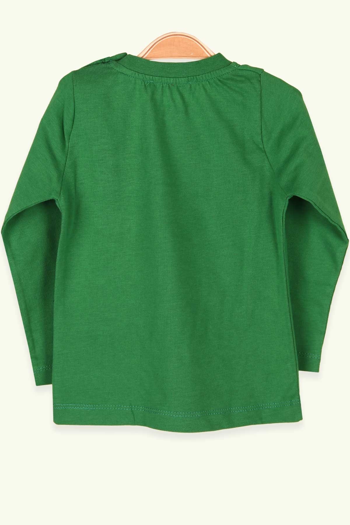 Erkek Çocuk Uzun Kollu Tişört Cepli Yeşil (1.5-5 Yaş) - BREEZE
