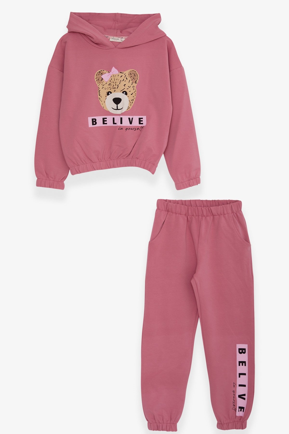 Bright Pink Jersey Cuffed Joggers