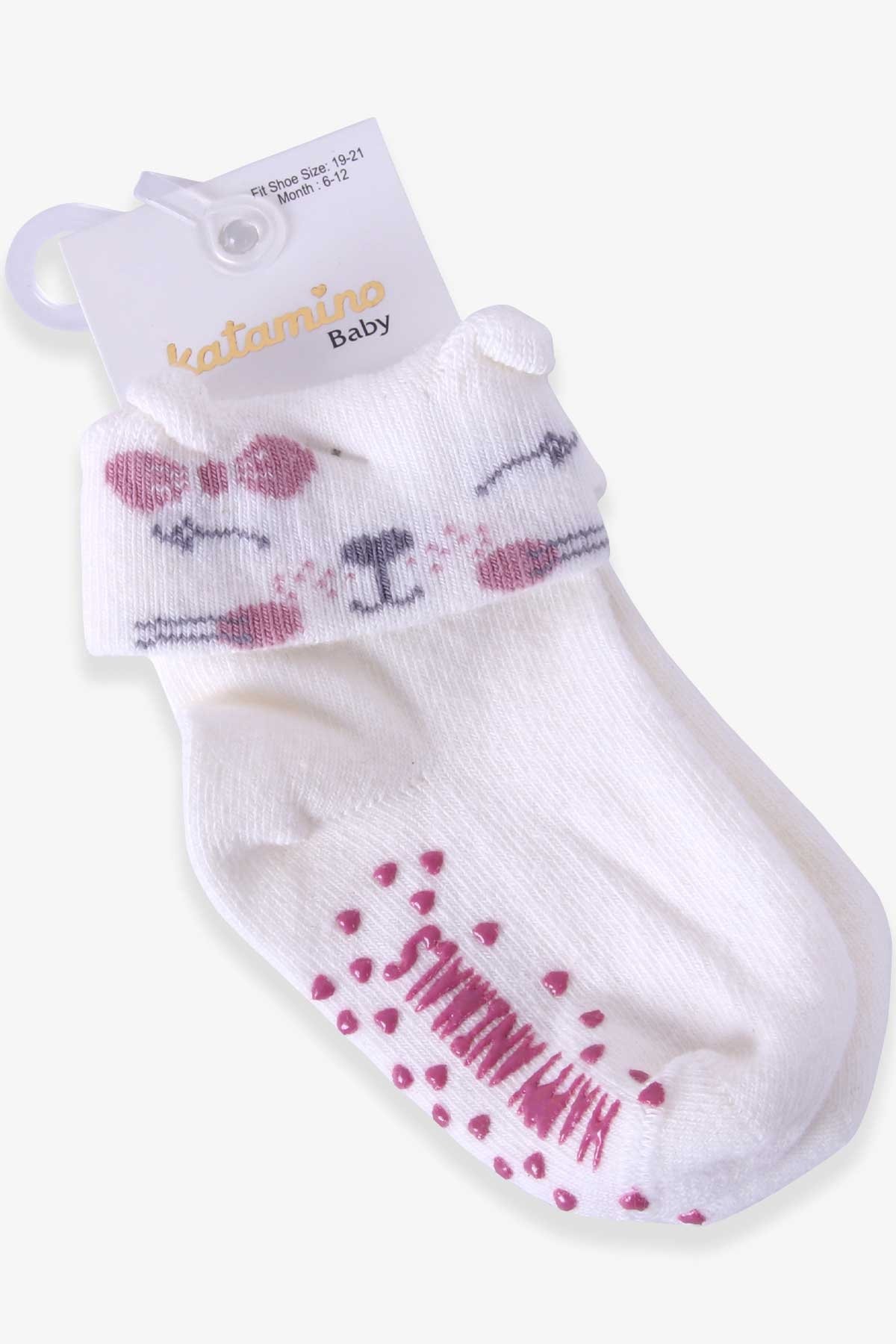 Kız Bebek Soket Çorap Abs li Hayvancık Desenli Ekru 1 Yaş - Bebek ve Çocuk  Çorapları | Breeze