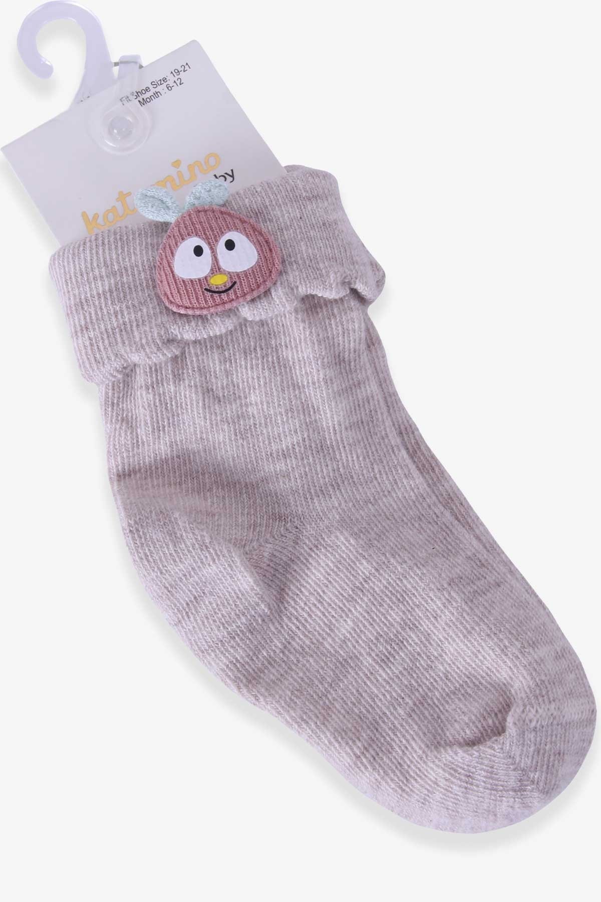 Kız Bebek Soket Çorap Elma Aksesuarlı Bej 6 Ay-1 Yaş - Bebek ve Çocuk  Çorapları | Breeze