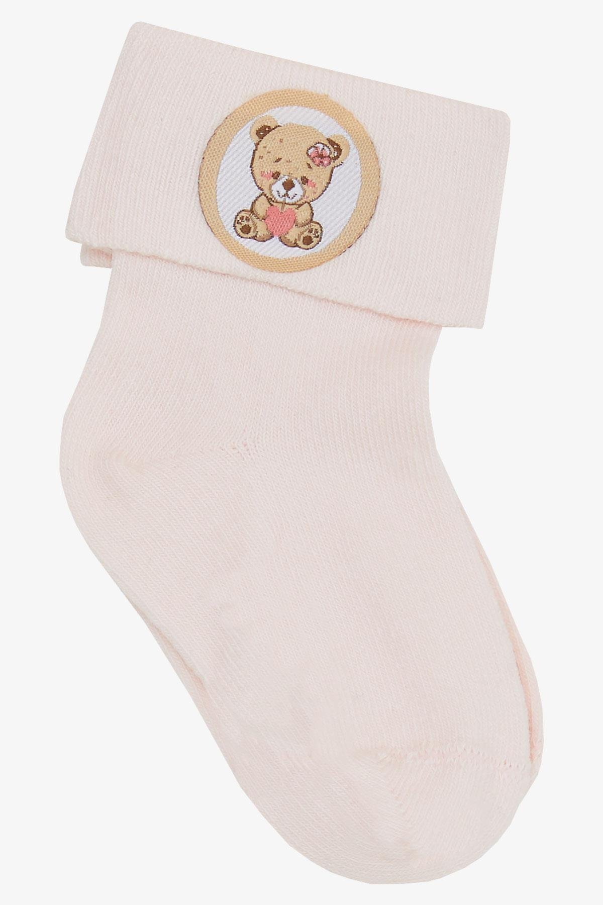 Kız Bebek Soket Çorap Yavru Ayıcık Baskılı Pembe 0-18 Ay - Bebek ve Çocuk  Çorapları | Breeze