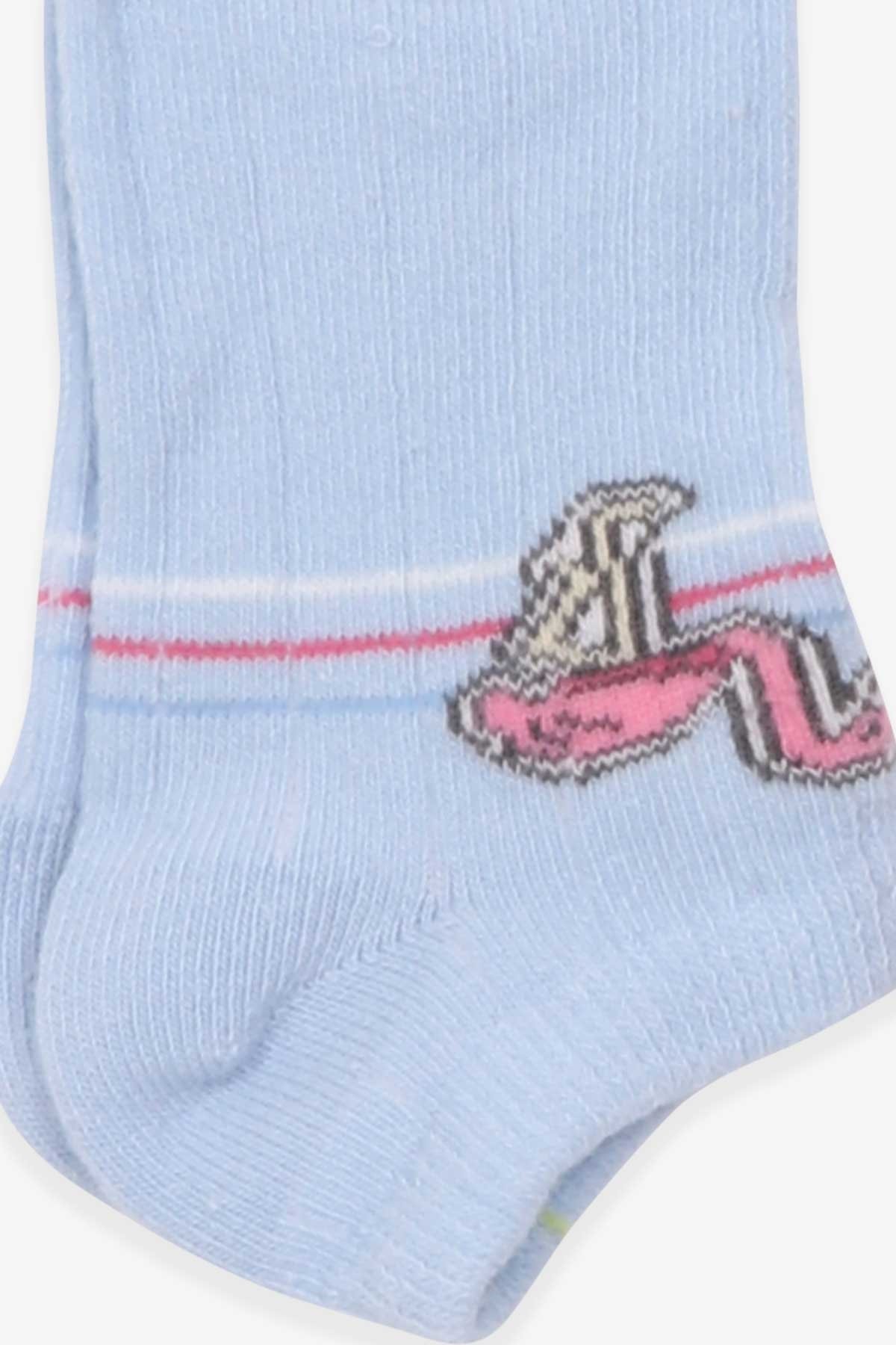 Kız Çocuk Patik Çorap Flamingo Desenli Açık Mavi 1-10 Yaş - Bebek ve Çocuk  Çorapları | Breeze
