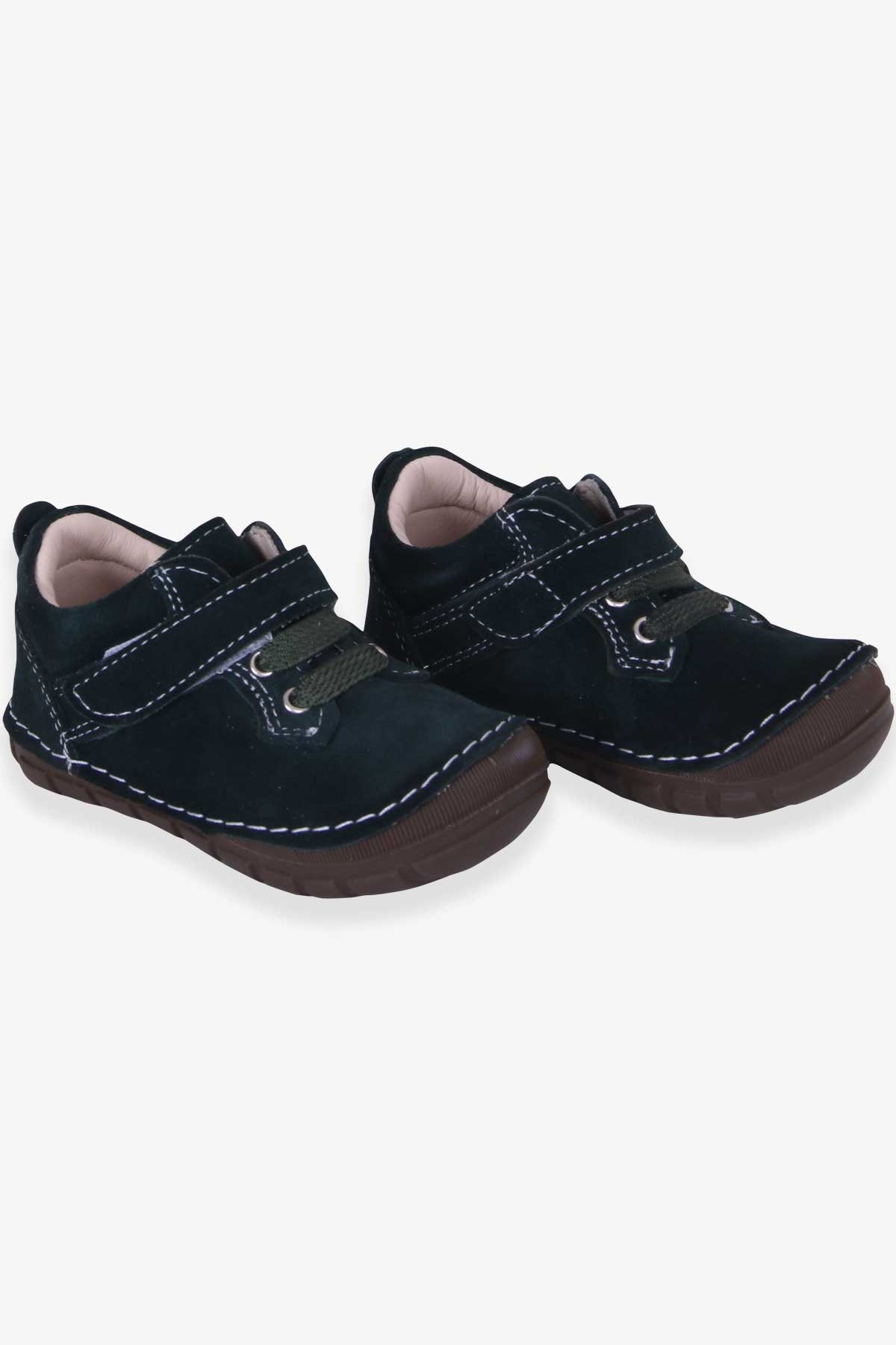 Erkek Çocuk Cırtlı Süet Ayakkabı Koyu Yeşil 19-22 Numara - Tatlı Bebek  Ayakkabıları | Breeze