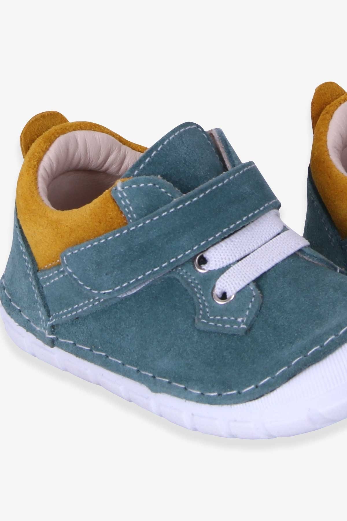 Erkek Çocuk Cırtlı Süet Ayakkabı Mint Yeşili 19-20 Numara - Tatlı Bebek  Ayakkabıları | Breeze