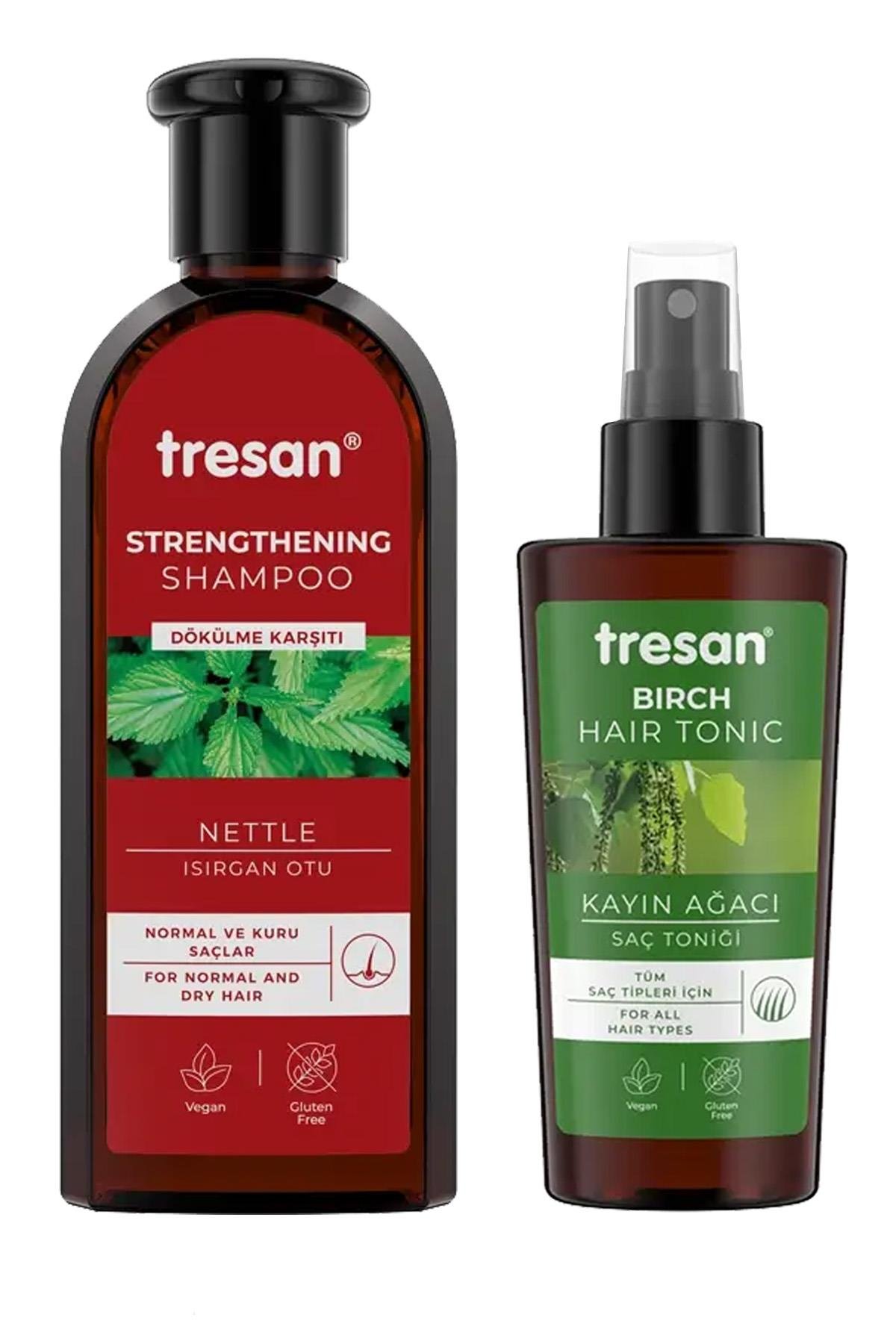 Tresan Isırgan Otu Şampuan 300 ml Normal ve Kuru Saçlar + Kayın Ağacı Saç  Toniği 125