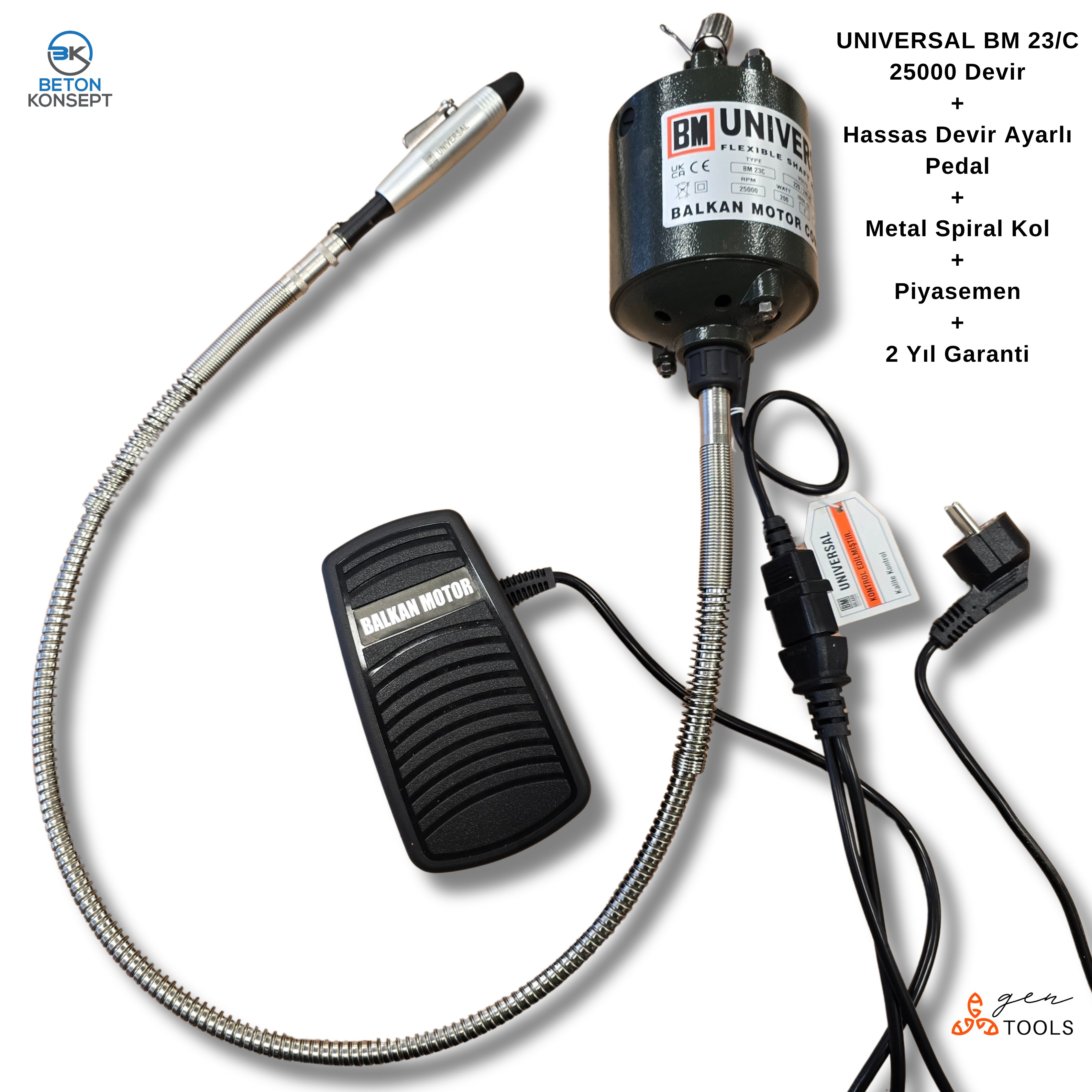 TEKTRONIX SMQK1 PLCC エンジニアキット Universal Spiral Motor Seti FULL 25000 BM23C + pedal + spiral +