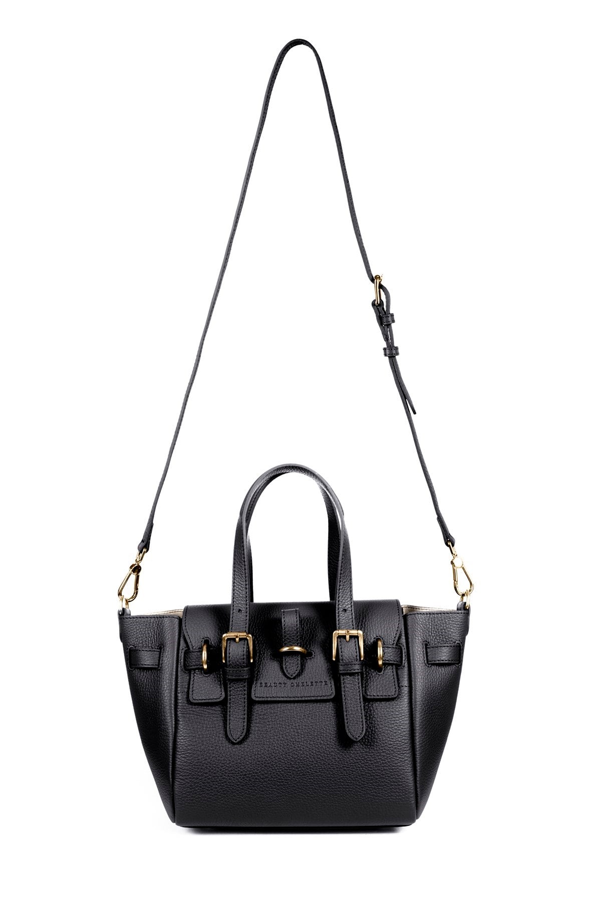 Siyah Gabrielle Floater Mini Bag Gold