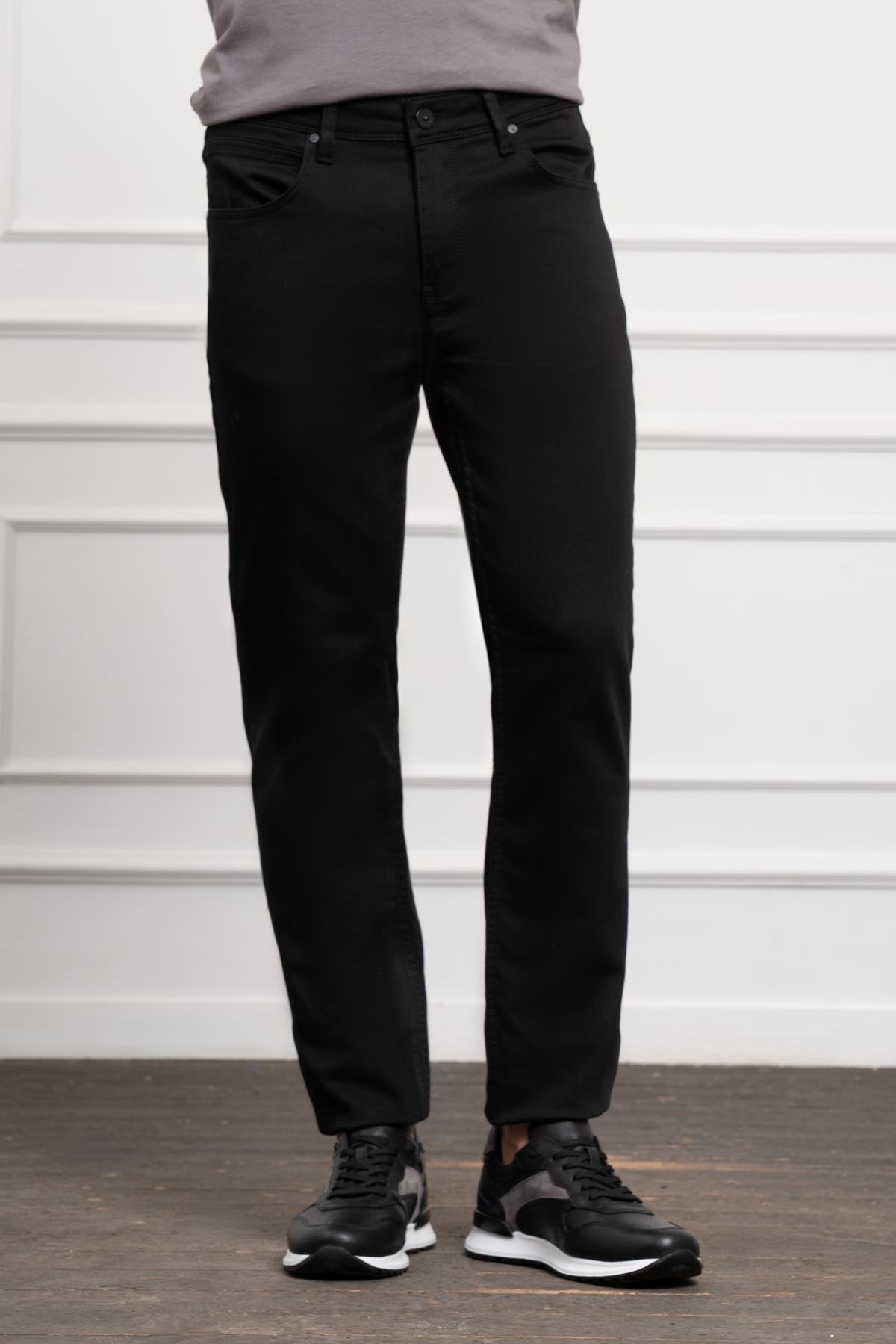Morven Erkek Siyah Mevsimlik Pamuk 5 Cep Dynamic Fit Jean Pantolon