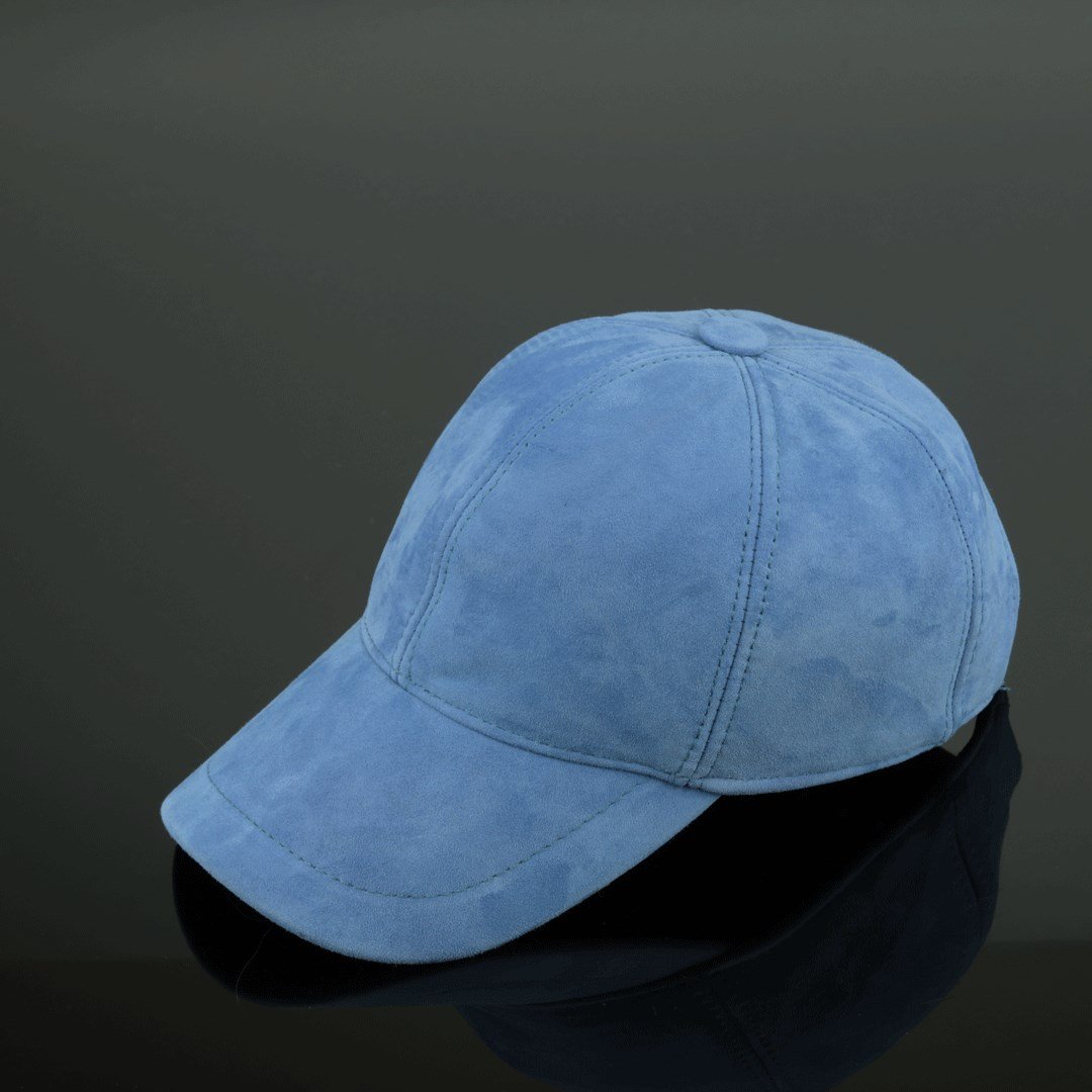 Mavi Nubuk Erkek Şapka