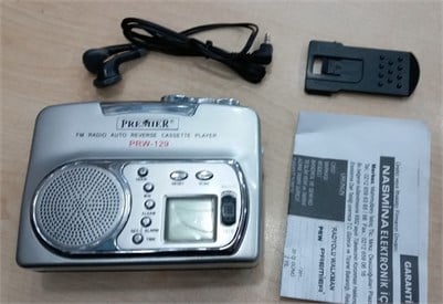Premier PRW-129 AM-FM Radyo Kaset Çalar Walkman
