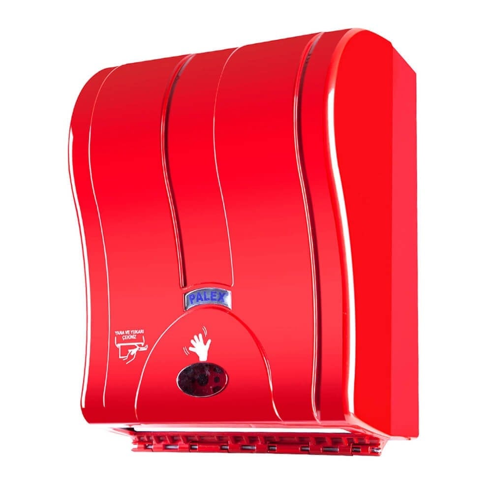 Palex 3491-B Prestij Otomatik Havlu Dispenseri 21 CM Kırmızı
