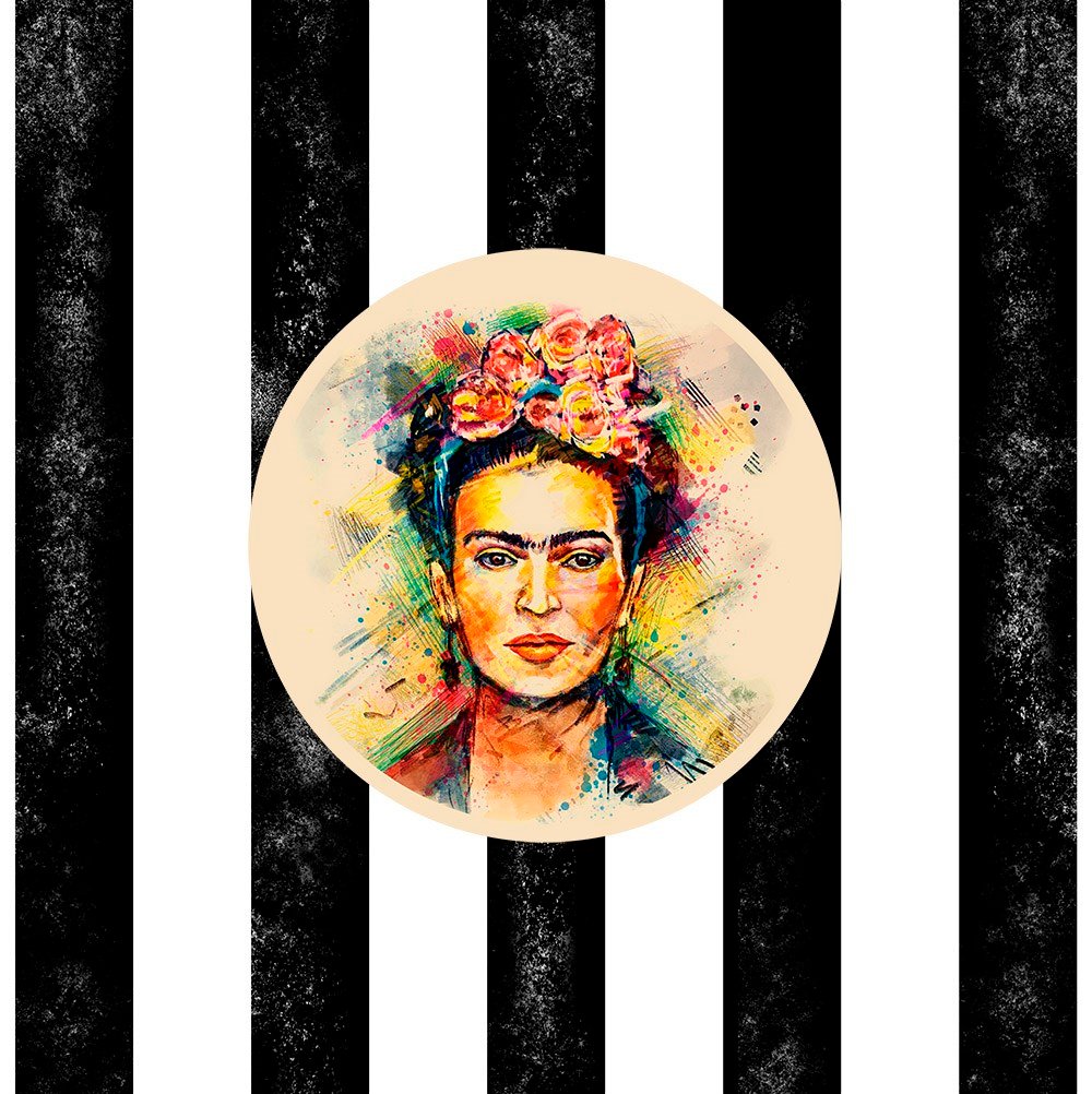 Frida Kahlo 45x45cm Pano Baskılı Kumaş - Suzani
