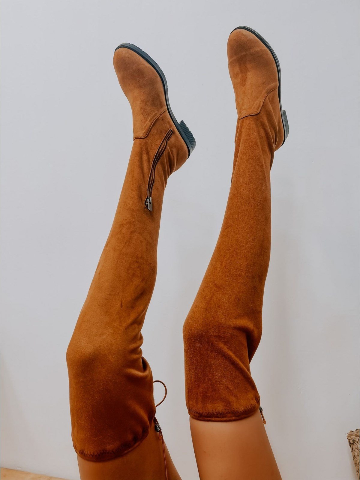 Taba Süet (Chasty) Kadın Çorap Çizme