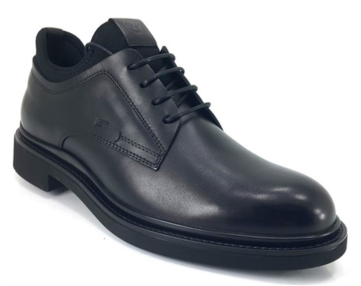 3456 Libero Topuklu Kauçuk Taban Erkek Ayakkabı-Siyah - Sistem Ayakkabı  Online