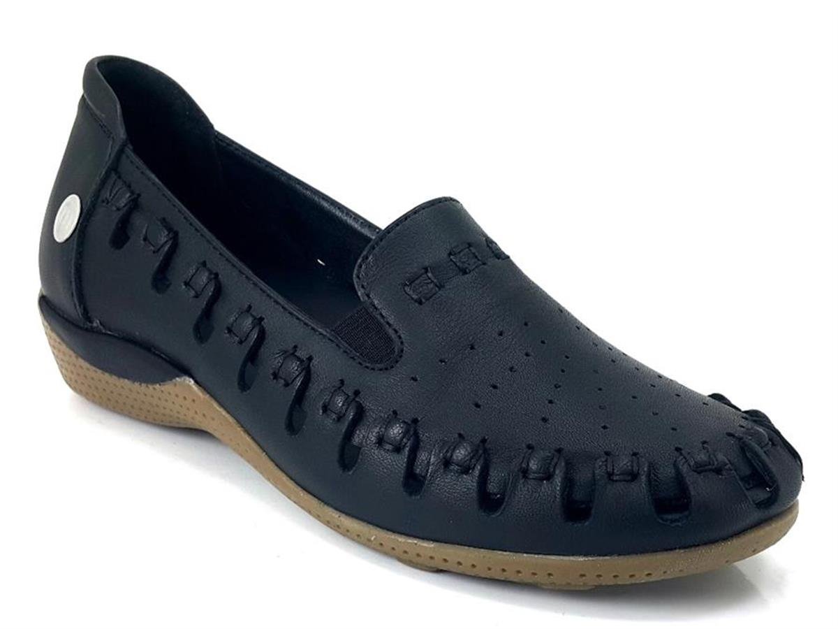 Mammamia 3685 Hakiki Deri Günlük Kadın Ayakkabı-Siyah-Siyah-Sistem Ayakkabı  Online