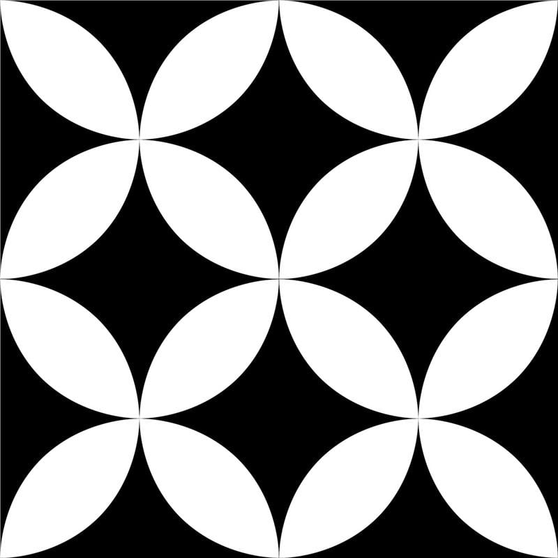 Vitra 15x15 retromix Fon Siyah-Beyaz Mat Seramik