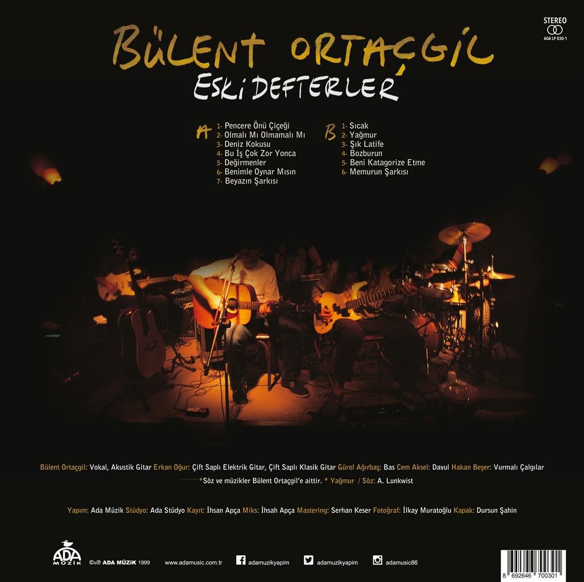 Bülent Ortaçgil - Eski Defterler (Plak) Satın Al - Esenshop Bülent Ortaçgil - Eski Defterler (Plak) Satın Al - Esenshop