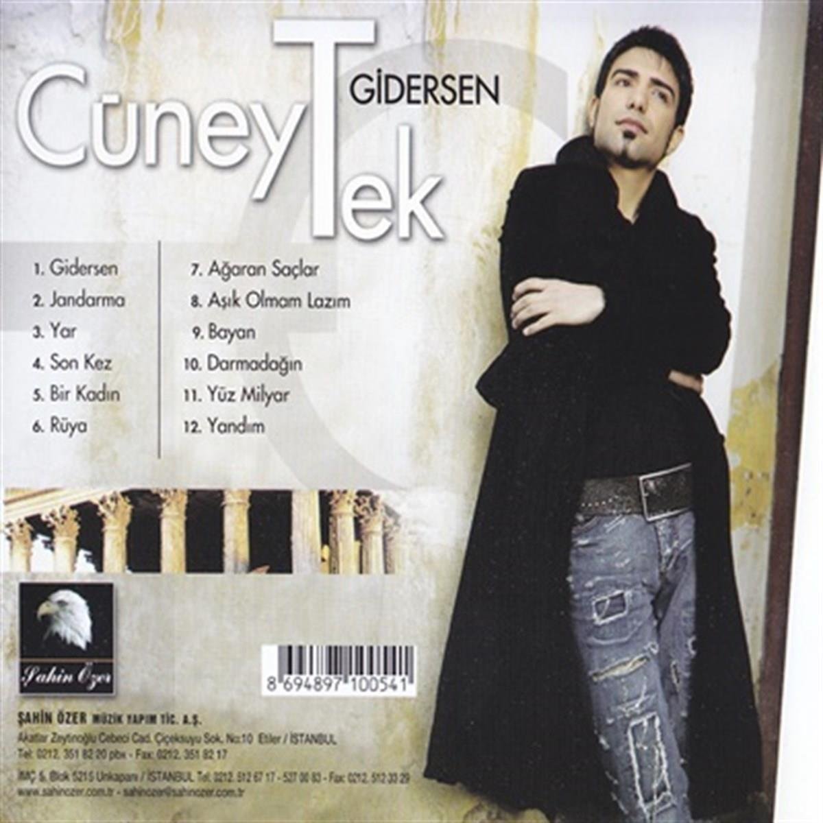 Cüneyt Tek - Gidersen (CD) | esenshop - Plak, LP, CD, DVD