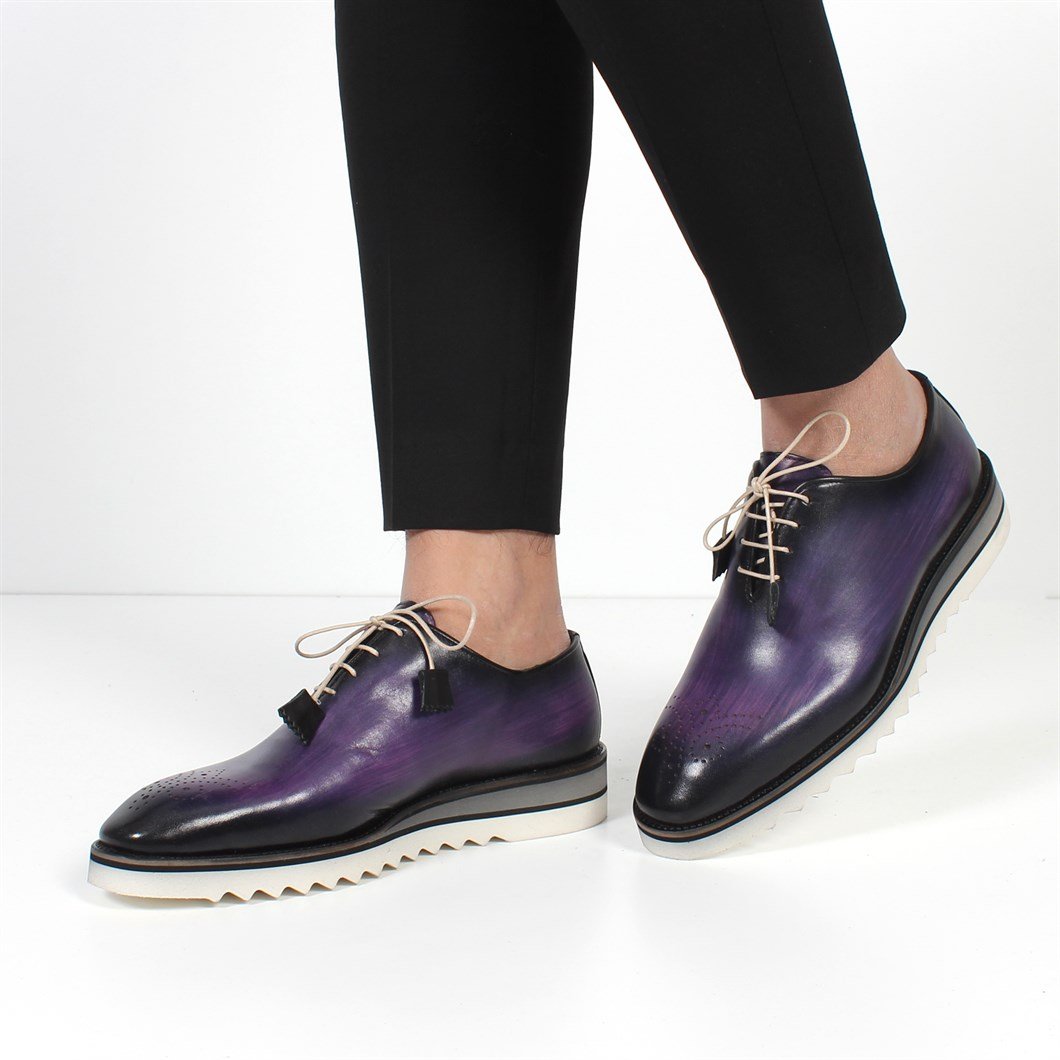 Mens shoes clearance with purple soles