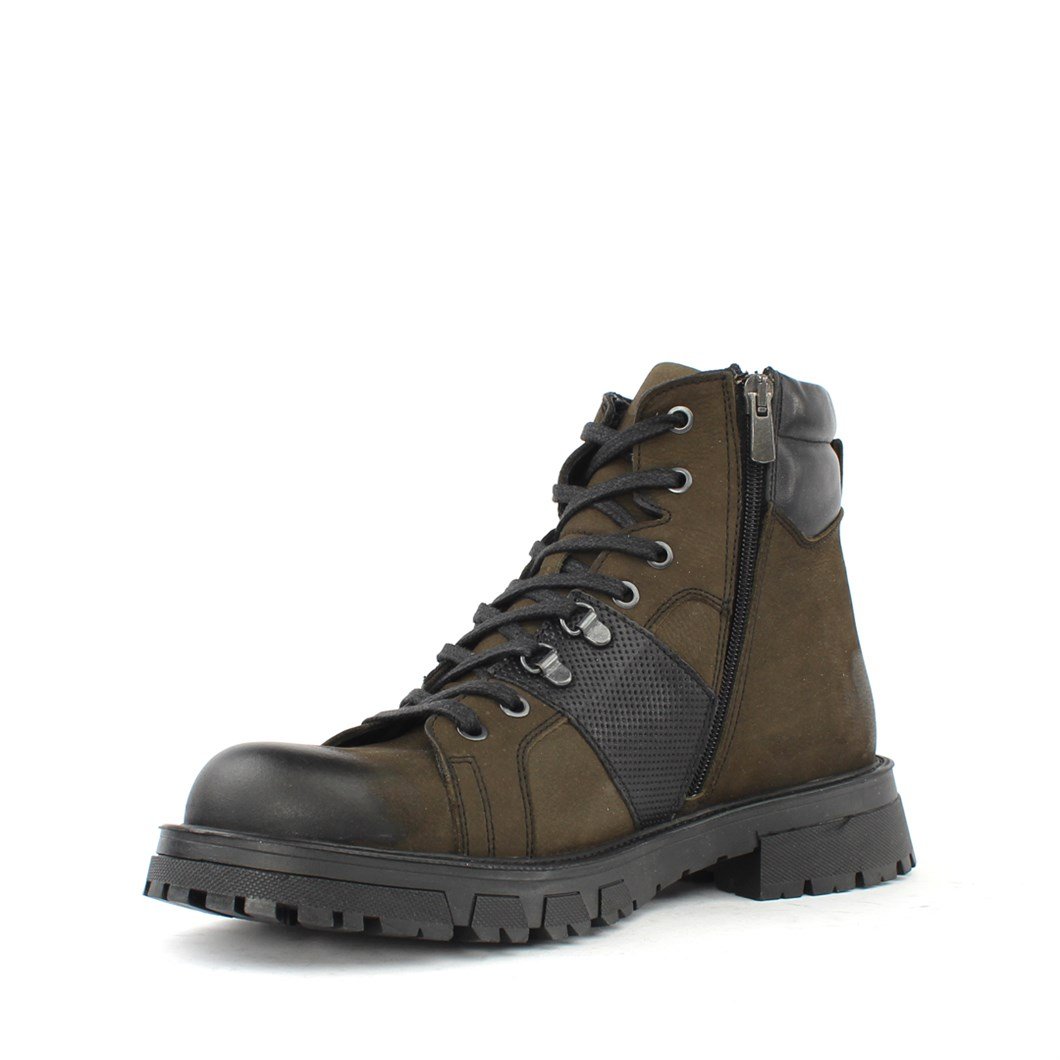 Men Leather Boots Khaki Nubuck 550 769-18068 | Celal Gültekin
