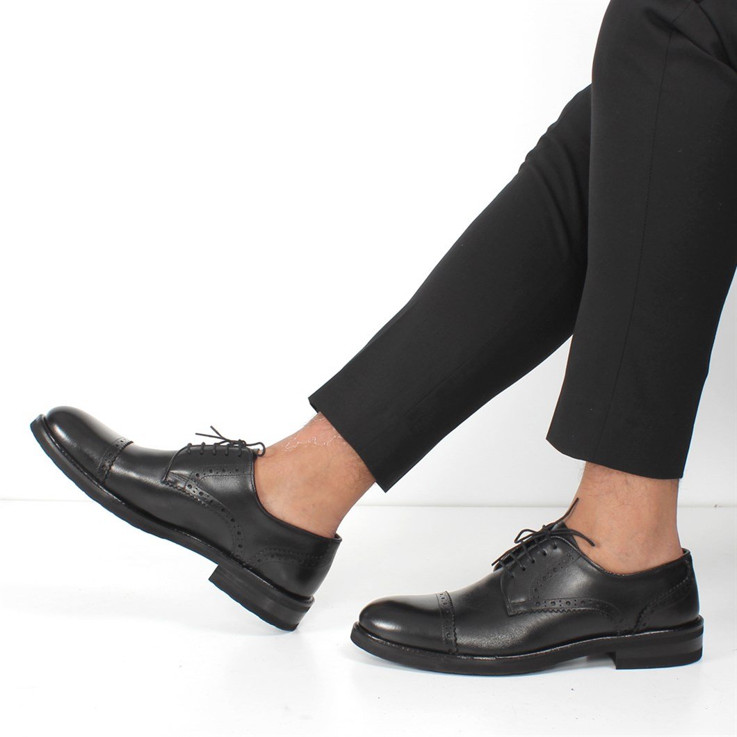 Siyah Erkek Deri Kışlık Ayakkabı 555 2616-1 | Celal Gültekin