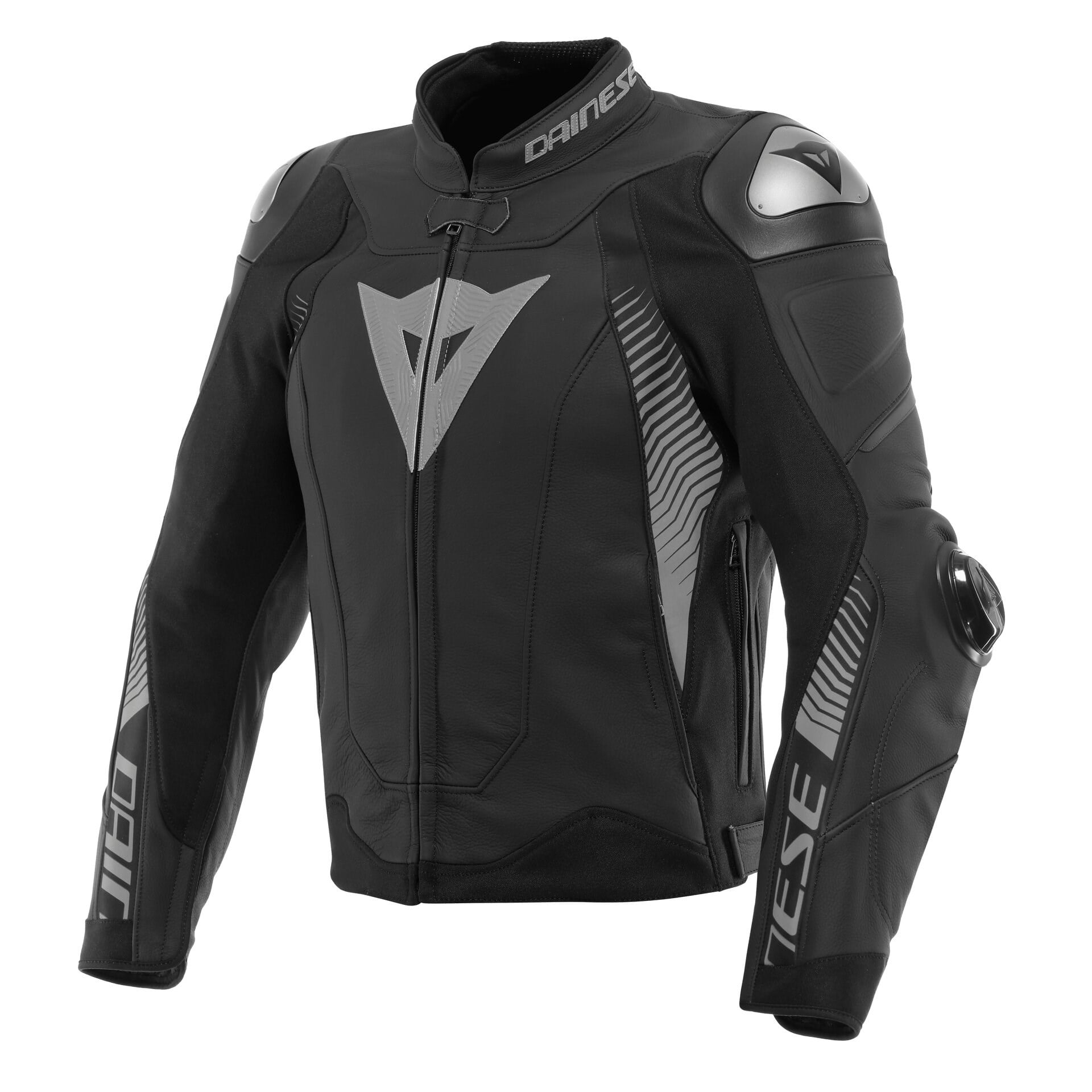 Dainese SuperSpeed 4 Black Matt Charcoal Gray Deri Mont