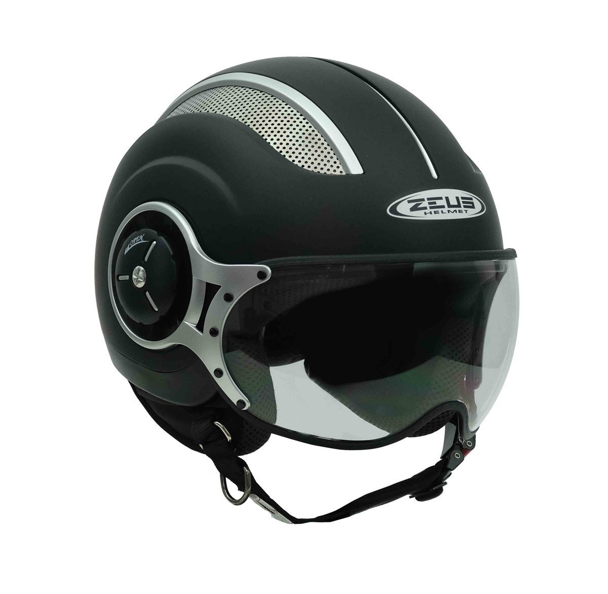 Zeus ZS-218A Matt Black Açık Kask