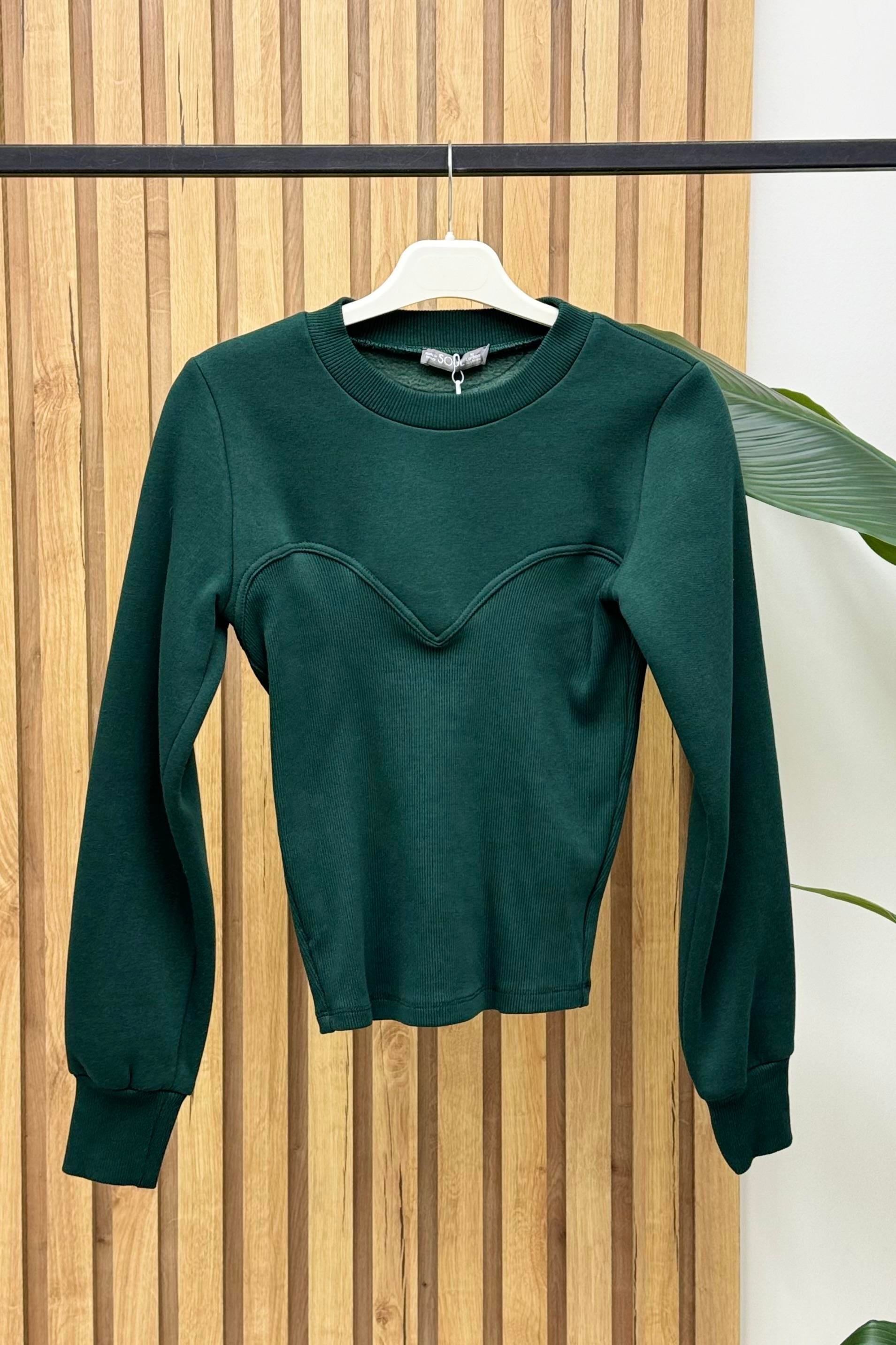 Atty Crewneck Veronica Beard Atty Sweater Kalp Dikişli Crop Sweat