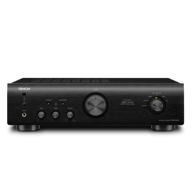 Denon PMA 520 Stereo Entegre Siyah Amplifikatör 2x70 Watt 4 Ohm