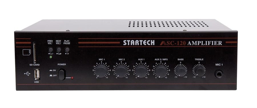 Startech ASC-120 100 Volt 4-16 Ohm 120 Watt Amfi Fiyatı  MeduMuzikMarket.com'da