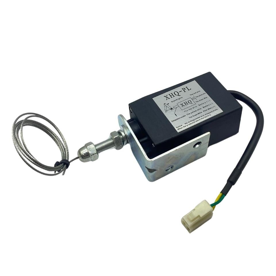 AIS XHQ-PL-24V 24V STOP SELENOİDİ (HALATLI) (3 FİŞ) (ÇEKMELİ