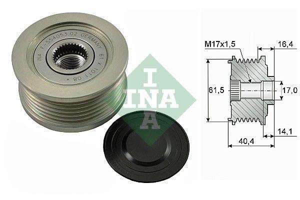 INA2012様　55枚 INA 535011510 INA ALTERNATÖR KASNAK RULMANLI 6-KANAL FIAT DOBLO