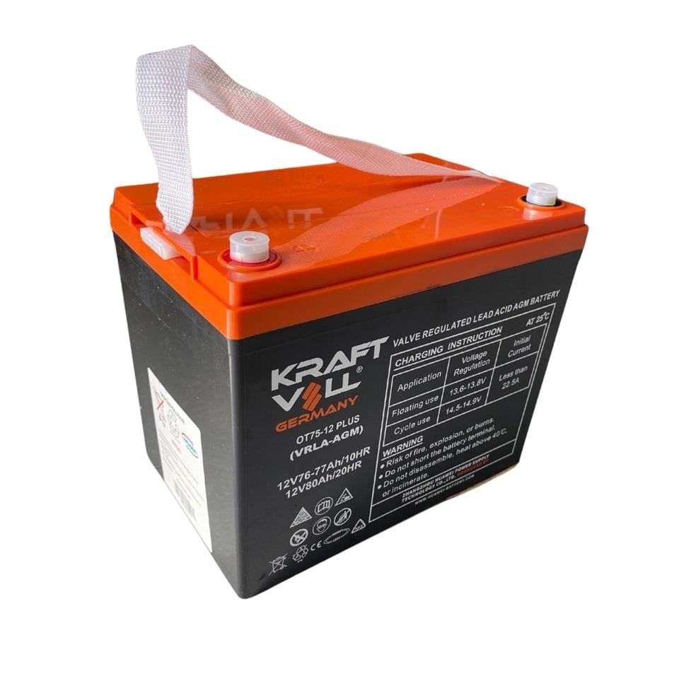 KRAFTVOLL 18070032 KRAFTVOLL 12V 80 AH ENGELLİ ARAÇ AKÜSÜ JEL (260