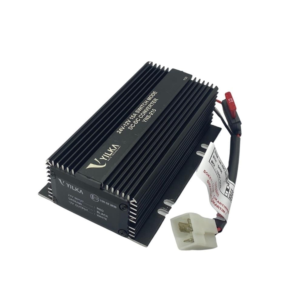 yu様 YILKA YNS-215 YILKA 24V>12V KONVERTÖR (VOLTAJ DÜŞÜRÜCÜ) 15 A 3 UÇLU