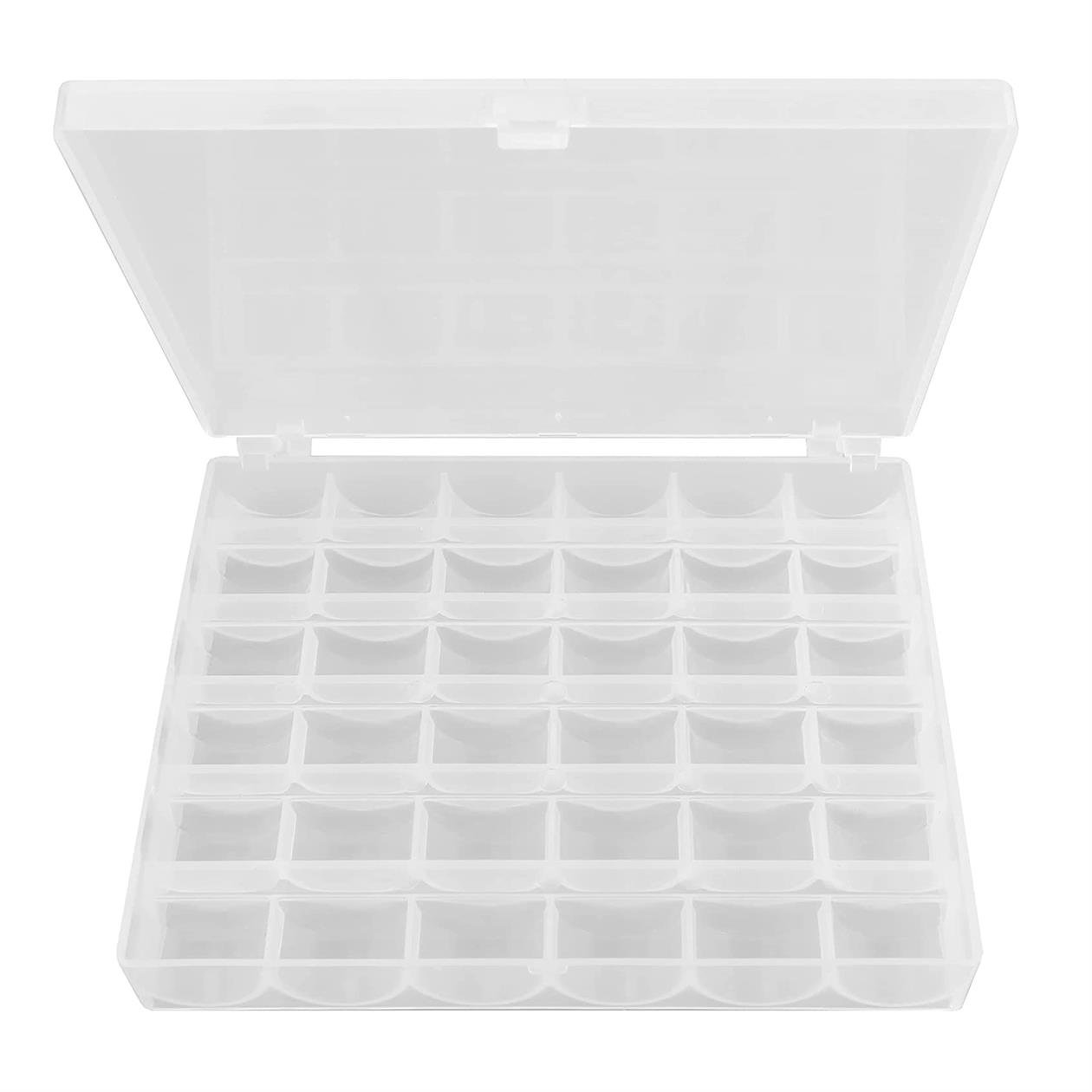 Plastic storage box, 36 compartments