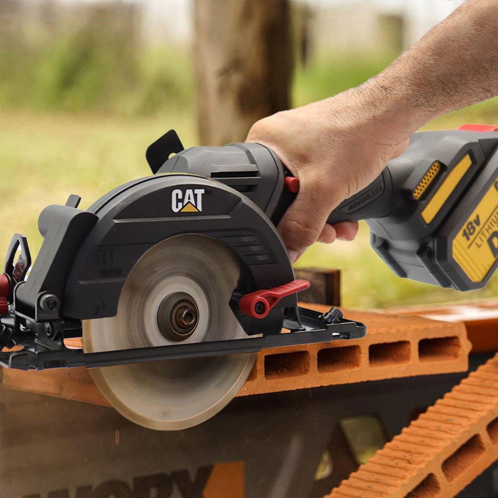 CAT DX5010B 18Volt 120mm Kömürsüz Profesyonel Çok Amaçli Daire Testere (Akü Dahil Degildir)