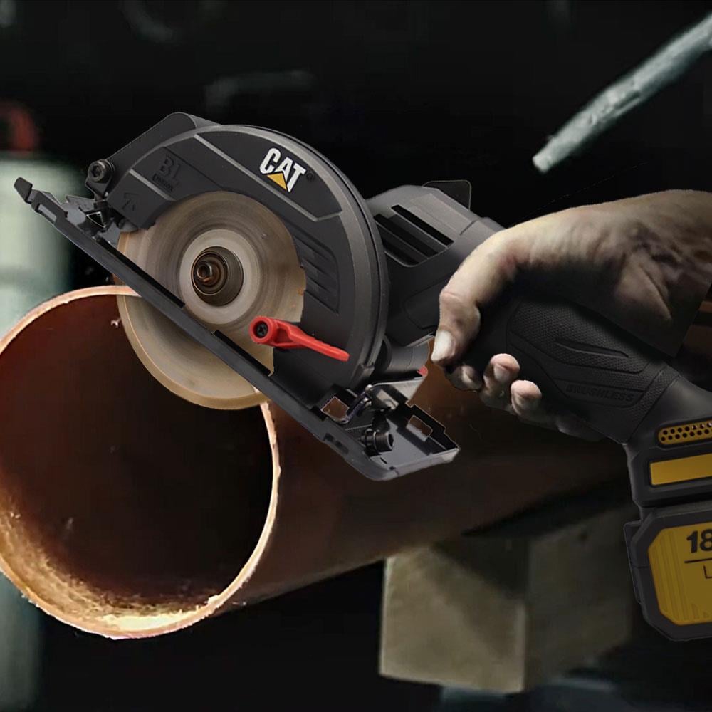CAT DX5010B 18Volt 120mm Kömürsüz Profesyonel Çok Amaçli Daire Testere (Akü Dahil Degildir)