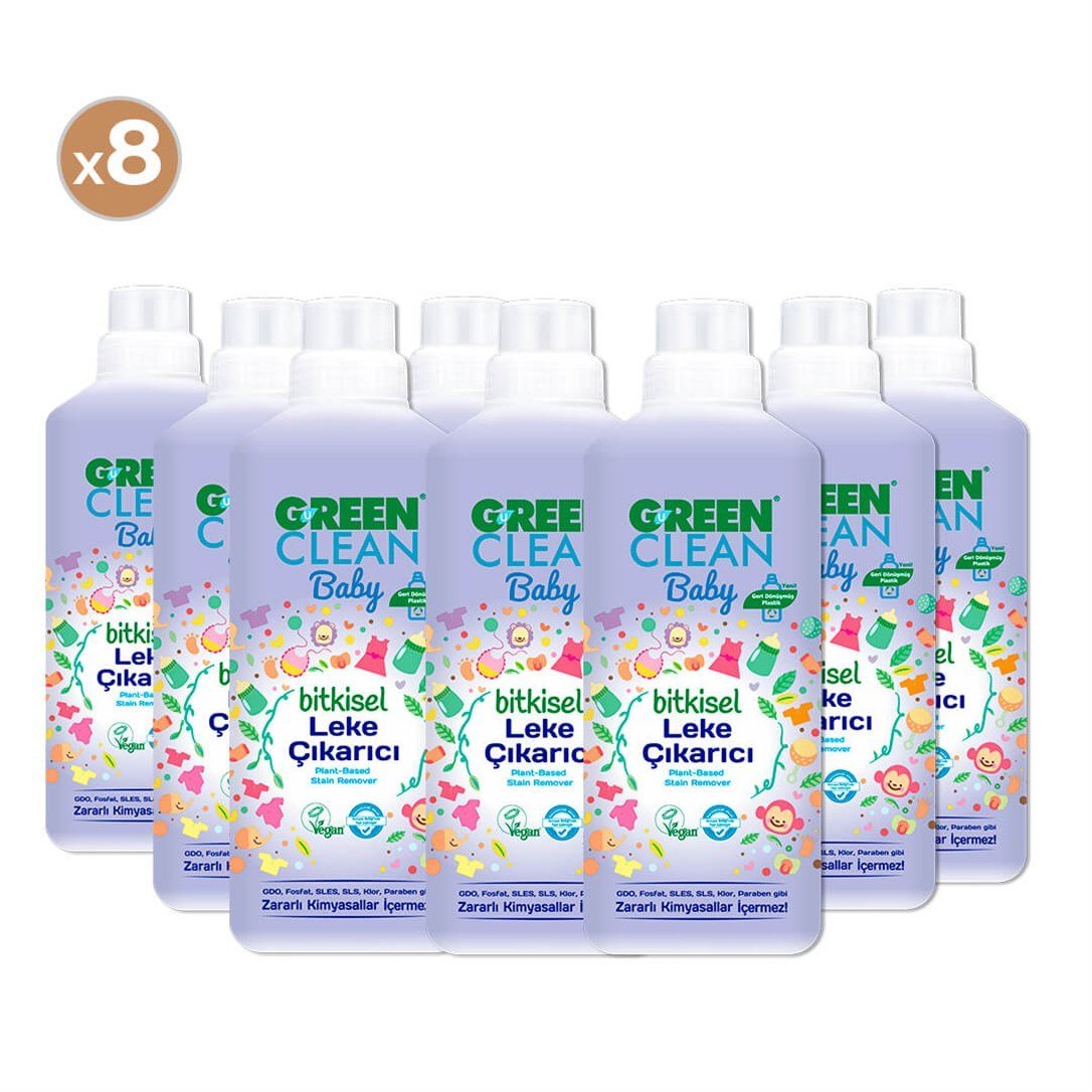Green Clean Baby Bitkisel Leke Çıkarıcı (8'li Paket) - Bitkisel Temizlik  Malzemeleri