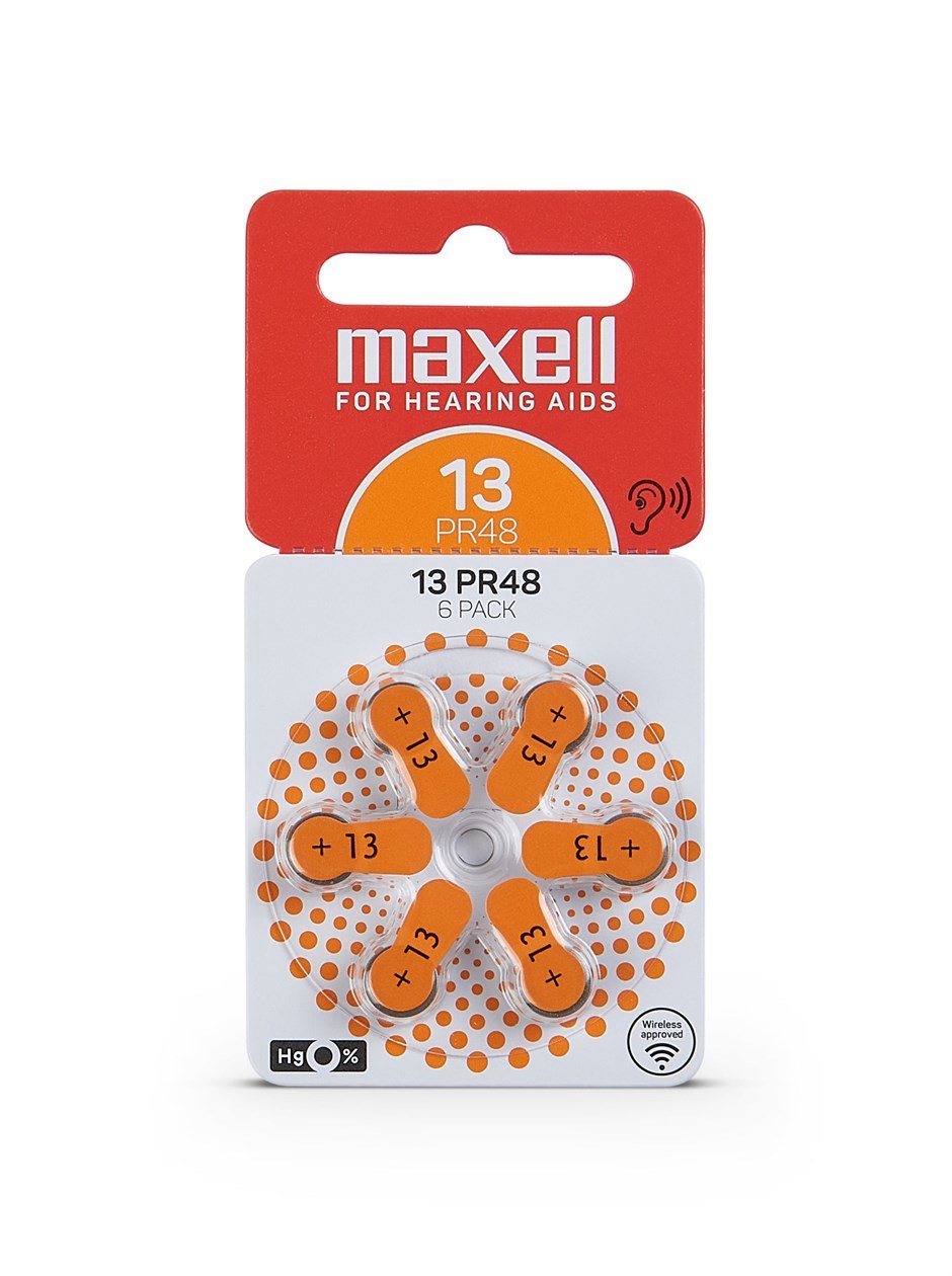 Maxell 13 Numara İsitme Cihazı Pili Activair 6lı Paket