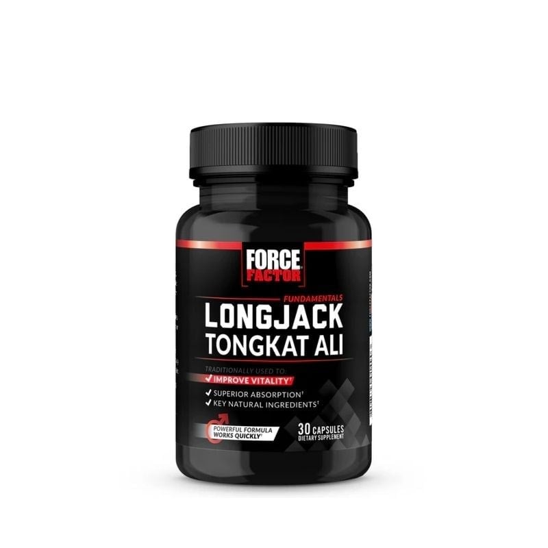Force Factor Longjack Tongkat Ali 30 Kapsül ön ambalaj