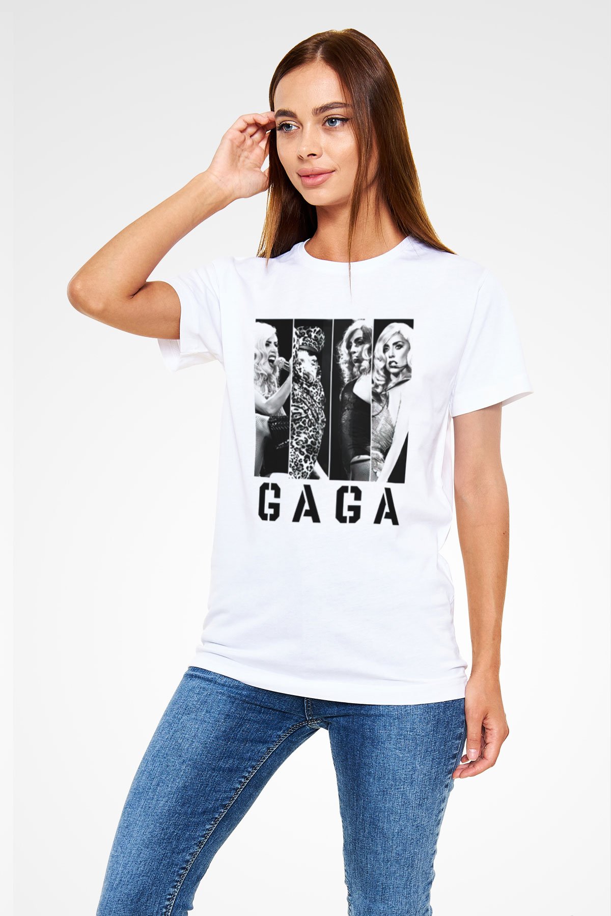 Lady Gaga White Unisex T-Shirt - Tees - Shirts