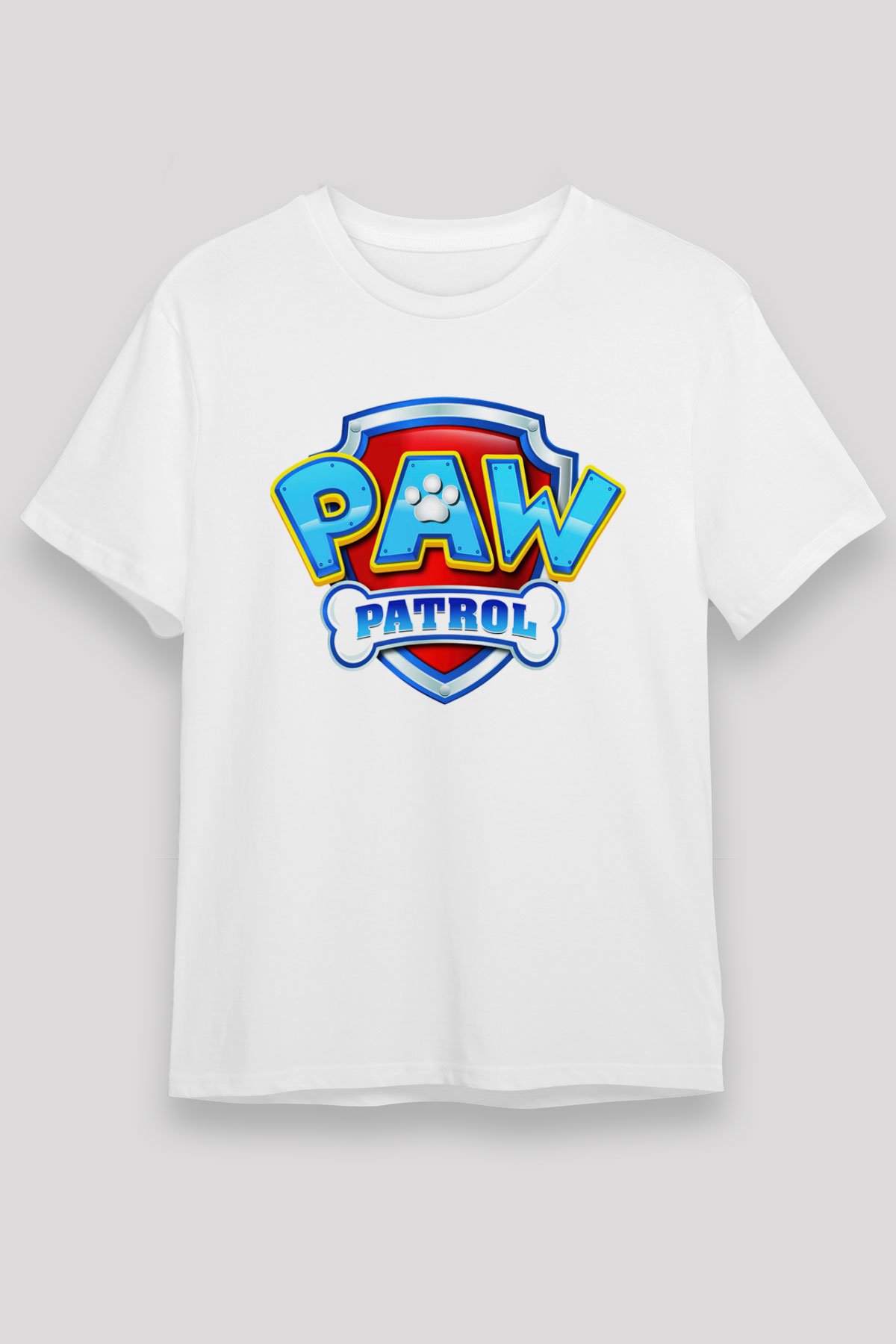 Paw Patrol Beyaz Unisex Tişört T-Shirt