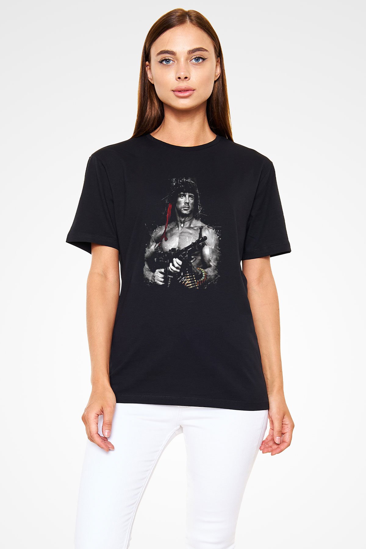 Rambo Siyah Unisex Tişört T-Shirt