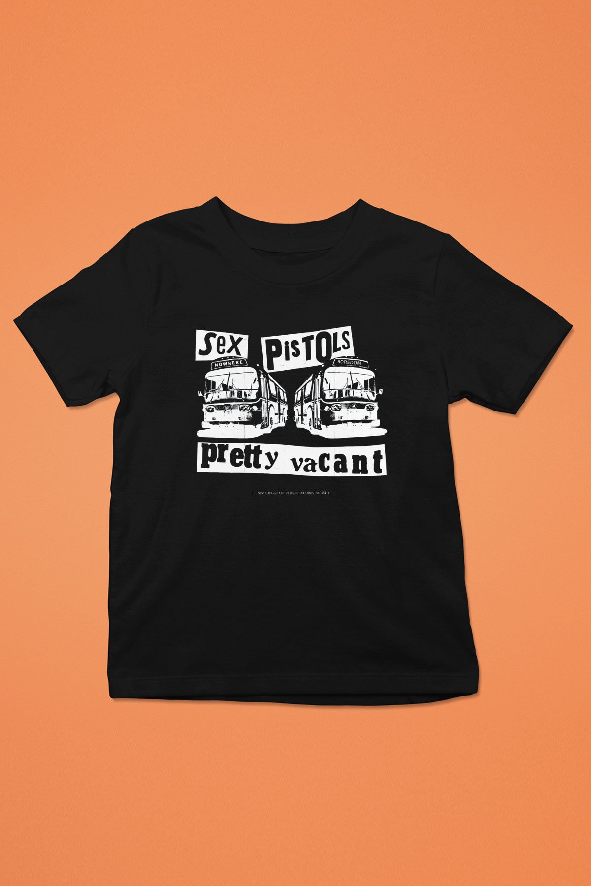 Sex Pistols Baskılı Siyah Unisex Çocuk Tişört 