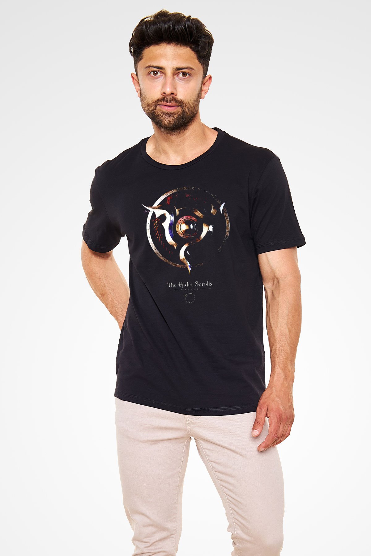 The Elder Scrolls Online Siyah Unisex Ti ort T Shirt