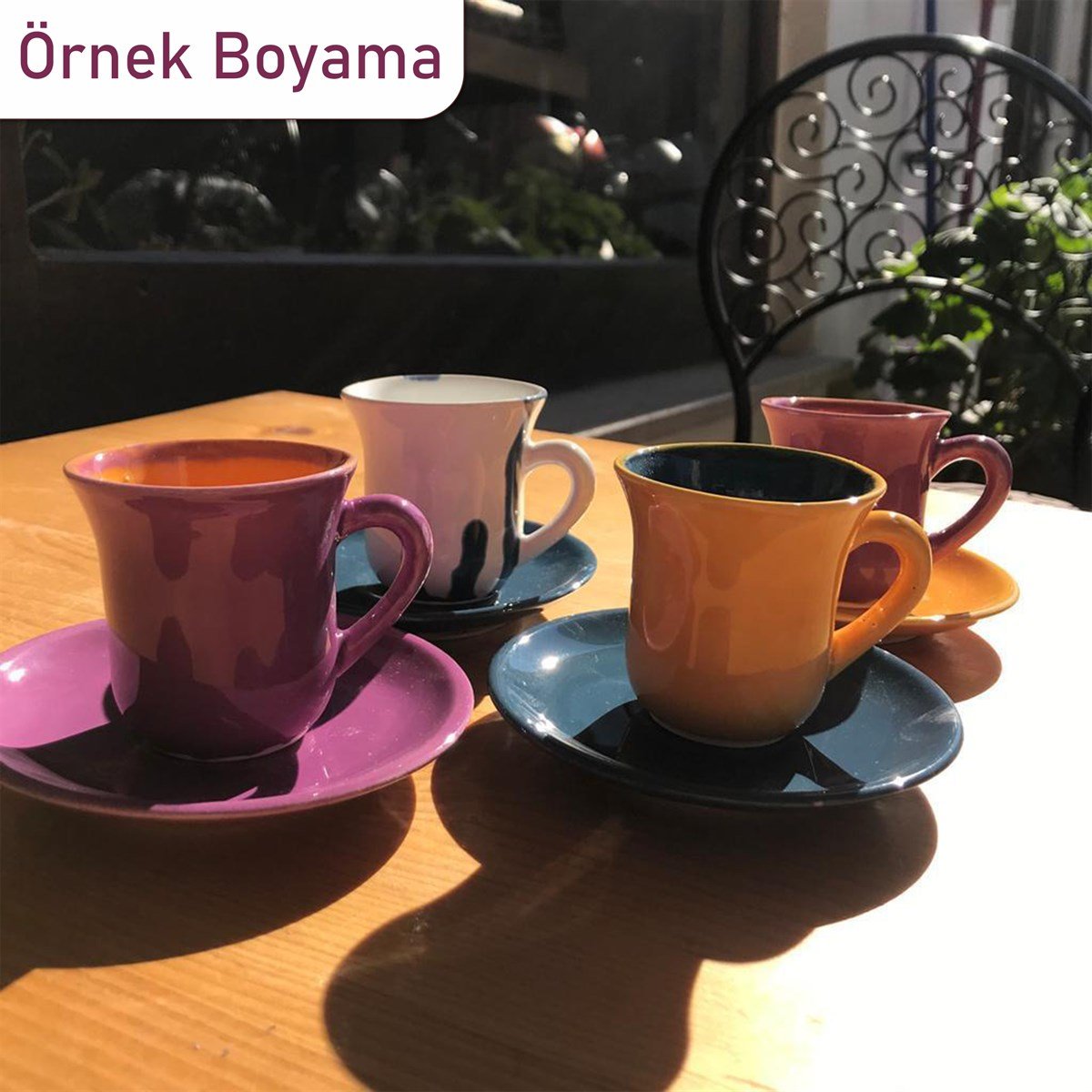 Elegant Kahve Fincanı Seramik Ham Bisküvi Ürün - Refsan