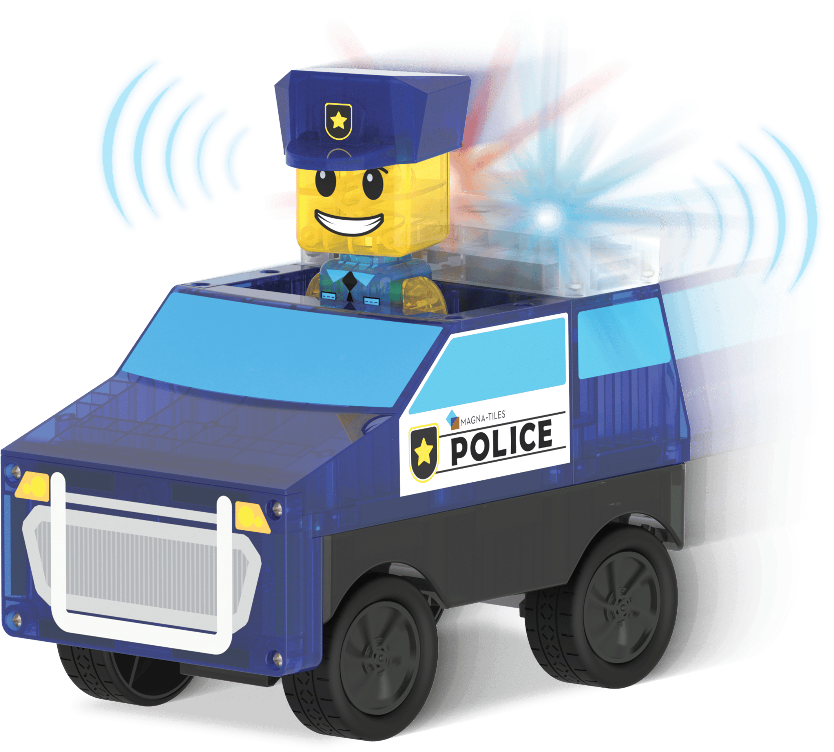 MAGNA-TILES® - Police Station Manyetik Bloklar - 35 Parça