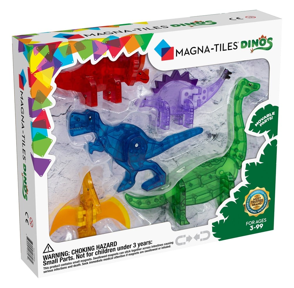 Karavan Kids l Magna-Tiles - Dinozorlar 5 Parça