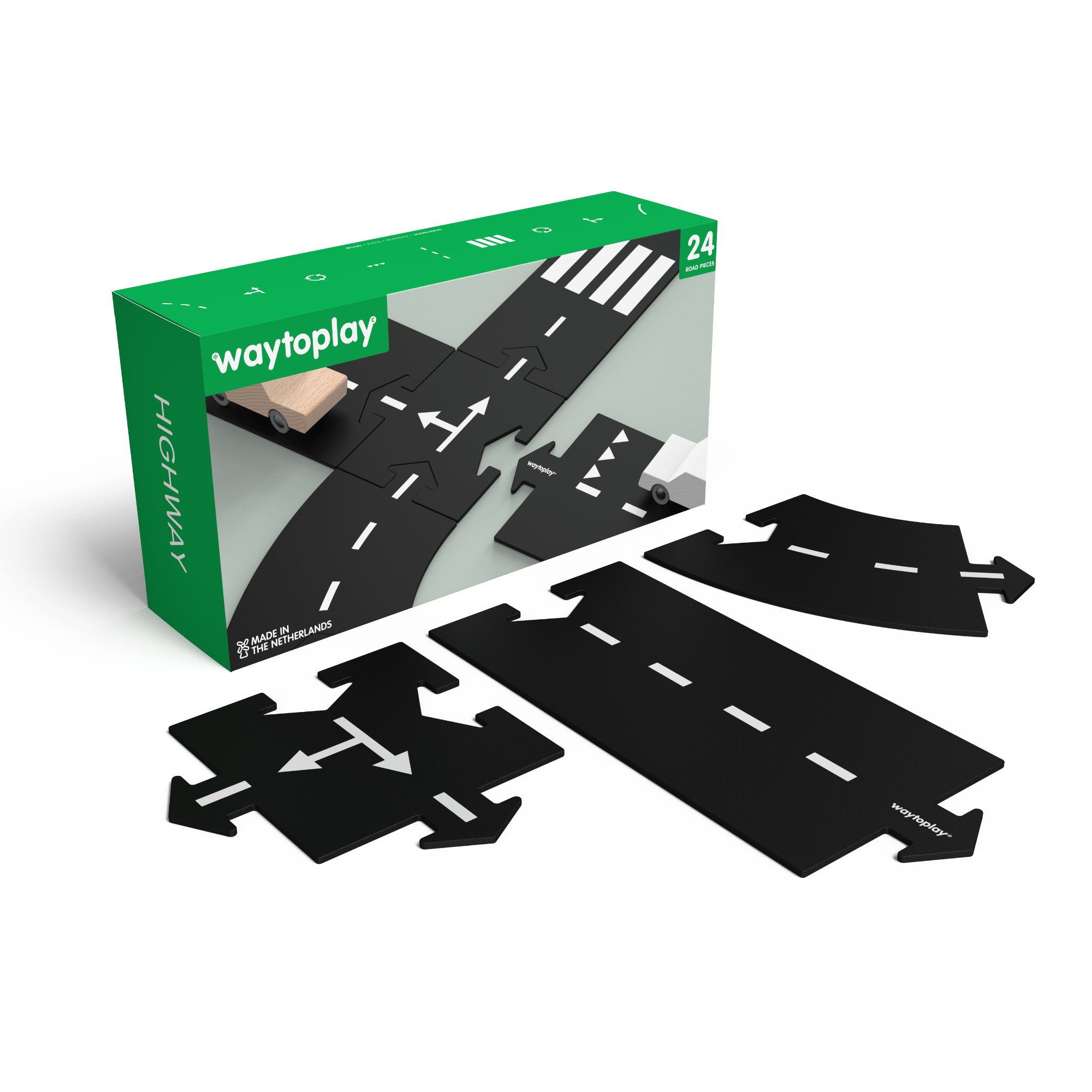 Waytoplay - Highway - 24 Parça - 24HI | Karavan Kids