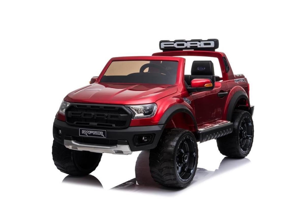Ford Ranger Raptor 12V Tablet Ekranlı Çift Kişilik Akülü Araba - Kırmızı